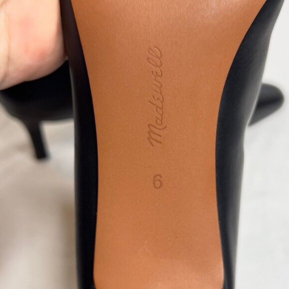 Madewell $218 The Dimes Stiletto Heel Ankle Boot Black Size 6 NT545 - Picture 8 of 13